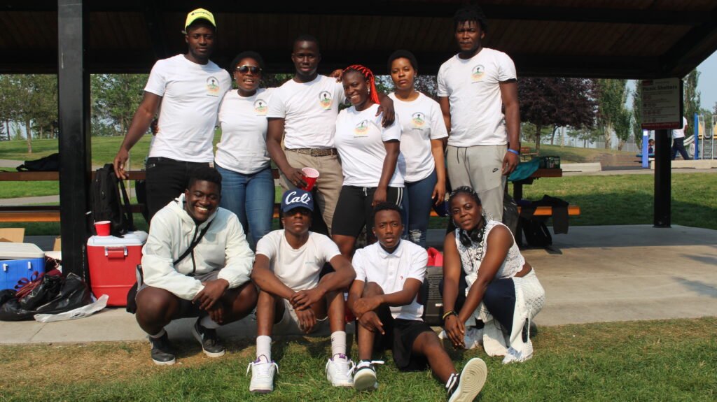 CYAC members at the Clothing Drive, Calgary, July 2021